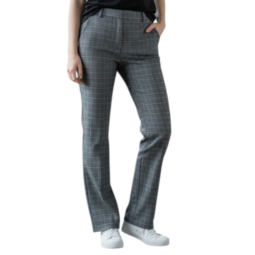 NY&Co Gray Plaid Dress Pants